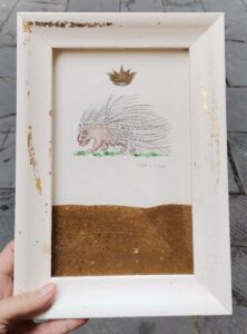 Stemma Istrice e tufo di piazza