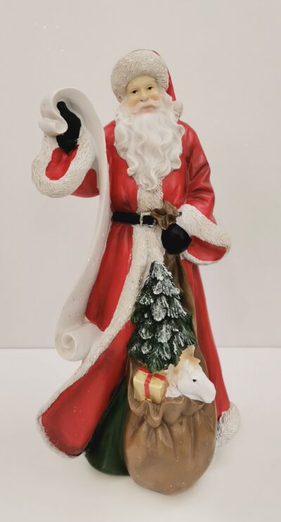 Babbo Natale con sacco dei doni, rosso