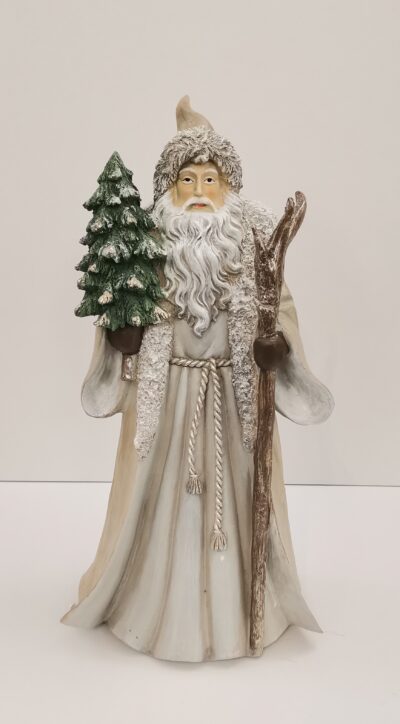 Babbo con albero, bianco